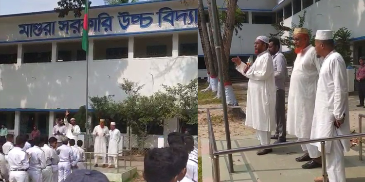 বিদ্যালয়ে গিয়ে দলীয় মার্কা চেনালেন দুই জামায়াত প্রার্থী