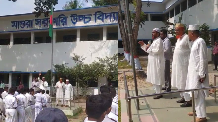 বিদ্যালয়ে গিয়ে দলীয় মার্কা চেনালেন দুই জামায়াত প্রার্থী